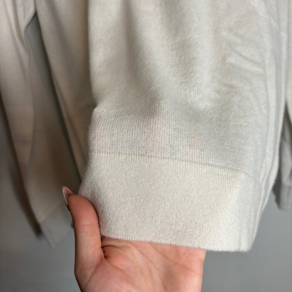 NWOT James Perse Men's Soft Featherweight Cashmere V Neck Sweater - Picture 6 of 9